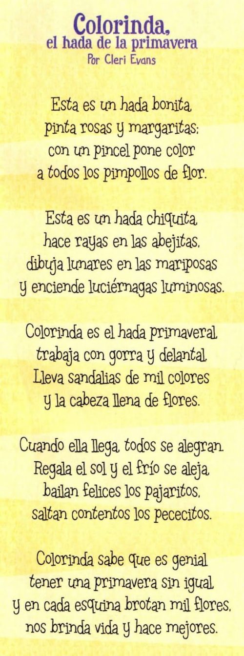 Imágenes Con Poemas Cortos Para Niños Poesias Infantiles