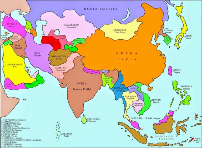 Mapa De Asia 2 Im Genes Actual   Mapa De Asia 2 768x563 