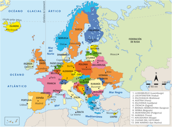 Mapa de Europa (1) | Imágenes actual