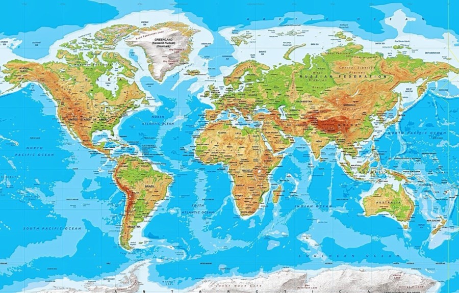 Mapas para Imprimir » Mapamundi, Continentes, Mapas Tematicos y para Colorear