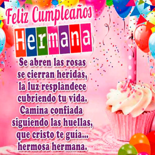 Felicitaciones X Cumpleaos A Una Hermana